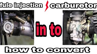 How to convert  fuel injection  into carburettor  Royal Enfield 500cc [upl. by Akerboom]