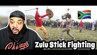 ZULU STICK FIGHTING  REACTION  NO PLACE FOR COWARDS IN SOUTH AFRICA 🇿🇦 [upl. by Isaacs750]