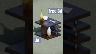 Free 3d model of coffee table with decoration [upl. by Ennovy]