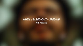 until i bleed out the weeknd sped up [upl. by Gurias66]