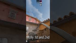 CS2 Inferno  God Molly on 1st and 2nd shorts cs2 molotov [upl. by Rome715]