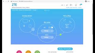 Web Admin Interface of the ZTE MC801A 5G Router [upl. by Mcclary]