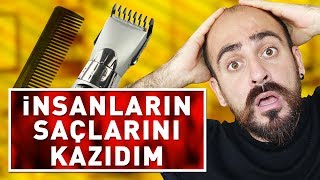 SAÇLARINI TRAŞ MAKİNESİYLE KAZIYARAK TROLLEDİM [upl. by Box]