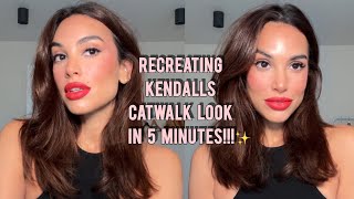 AD Recreating Kendalls catwalk look from Paris Fashion week lorealparisuk ✨❤️ [upl. by Aimee239]