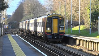 4K South Western Railway 159s at Addlestone on diversion 020324 [upl. by Malva]