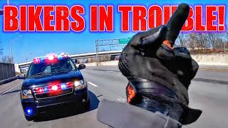 COOL amp ANGRY COPS VS BIKERS 2020  POLICE  BIKERS  TROUBLE [upl. by Attelrac]