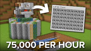 Minecraft Easy Cobblestone Farm Tutorial  Fully Automatic [upl. by Alan]