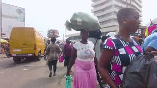 AFRICA CITY AND COMMUNITY STREET MARKET GHANA ACCRA MAKOLA AGBOGBLOSHIE [upl. by Kira686]