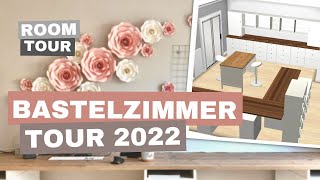 Bastelzimmer Roomtour 2022 wie ich mein Bastelzimmer organisiere [upl. by Sale19]