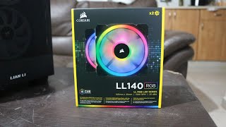 Corsair LL140 Dual Light Loop RGB 140mm Fan 2Pack Unboxing [upl. by Agiaf]