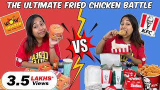 KFC Vs WOW Chicken  EATING ENTIRE MENU  Food Review [upl. by Deuno]