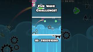 Fun Satisfying GD Geometry Dash Wave Challenge geometrydash gd gdlevels gddemon [upl. by Castor]