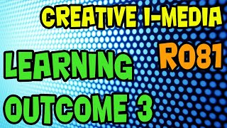 Creative IMedia R081  PreProduction Skills Learning Outcome 3 [upl. by Dale]