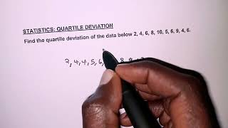 Quartile deviation ungrouped data [upl. by Lefty]