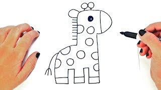 How to draw a Giraffe Step by Step  Easy drawings [upl. by Luis]