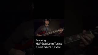 Everlong HalfStep Down Tuning Guitar Cover [upl. by Lucias]