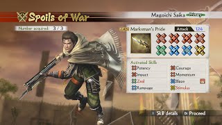 Samurai Warriors 4 DX Magoichi Saika Rare Weapon Guide wCommentary Nightmare [upl. by Necila30]