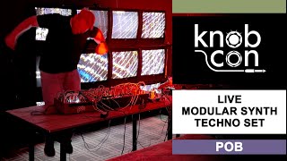 Knobcon cinematic techno live modular synth performance by POB [upl. by Jerrold]