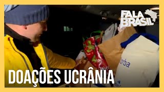 Poloneses arrecadam donativos para ajudar refugiados ucranianos [upl. by Ky]