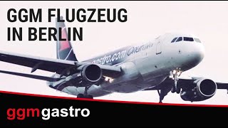 GGM Gastro Flugzeug landet in Berlin [upl. by Jolene]