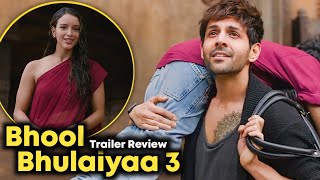 Bhool Bhulaiyaa 3 trailer review in hindi  Roohi baba is back [upl. by Ecertap]