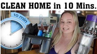 CLEAN YOUR ENTIRE HOME FASTER IN 10 MINUTES [upl. by Nirrek354]