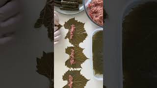 Wrap Vine Leaves with me lebanesefood [upl. by Ennovihc]