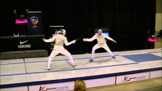 2016 Jan NAC Div I Mens Foil Gold Massialas vs ChamleyWatson [upl. by Kletter33]