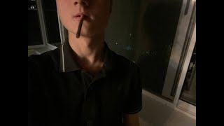 ASMR 🚬 SMOKING ON THE BALCONY AT 2AM NO TALKING [upl. by Sapienza]