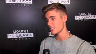 Justin Bieber Interview  Young Hollywood Awards 2014 [upl. by Crean148]