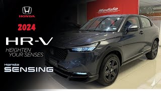 2024 Honda HRV 15 V CVT Turbo Honda Sensing Full InDepth Review  Walkaround  Meteoroid Gray [upl. by Elleynod515]