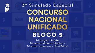 3º Simulado Especial CNU – Bloco 5 Educação Saúde Desenvolvimento Social e Direitos Humanos [upl. by Jereme440]