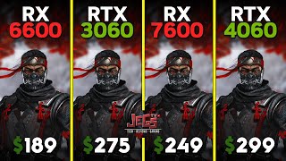 RX 6600 vs RTX 3060 vs RX 7600 vs RTX 4060  Ryzen 5 7600  Tested in 15 games [upl. by Edmondo]