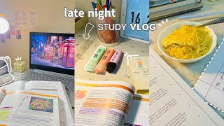 Late night study vlog🌷 10 PM  3 AM🧋 Productive Night Study session📚  Bangladesh 🇧🇩 [upl. by Heathcote512]