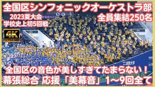 【ﾉｰｶｯﾄ1～9回】幕張総合 高校野球応援 全国区シンフォニックオーケストラ部250名で全力応援 すべてが美しすぎる！40分の動画があっという間（千葉県高校野球2023） [upl. by Wall208]