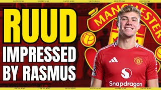 RASMUS HOJLUND Impresses RUUD TEN HAG Media Bias CASEMIRO ANTONY Manchester United News [upl. by Fornof]