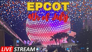 🔴 Live  Epcot 4th of July Fireworks  Walt Disney World 742024 [upl. by Zuckerman]