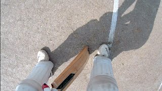 Batsman Helmet Camera View CENTURY by Mohaib bhai  GoPro Cricket Highlights [upl. by Ayak]