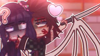 Veronica open the door please • Demon Slayer AU • Ft  Demon King Tanjiro • Gacha Trend [upl. by Annotahs426]