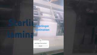 starlinger lamination machine starlingerlamination [upl. by Ecyak]