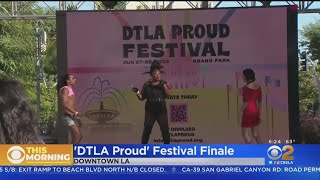 DTLA Proud Festival debuts at Grand Park [upl. by Christabella837]