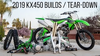 2019 Kawasaki KX450 Project Builds  TearDown Time [upl. by Eralcyram642]