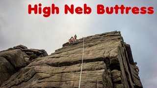 Climbing High Neb Buttress Stanage North 2016 [upl. by Nair]