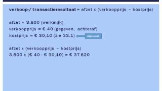 Verschillenanalyse  rekenvoorbeeld deel 2 MampO vwo [upl. by Abbye218]