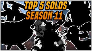 SMITE SEASON 11 TOP 5 SOLOS  THEIR BUILDS [upl. by Anitnamaid]