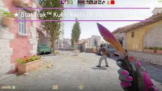 CS2 ★ StatTrak™ Kukri Knife  Fade Showcase [upl. by Lemrej]