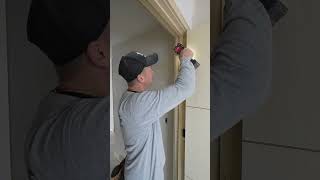 Avoid screwing directly into the hinge when installing the door [upl. by Obel]