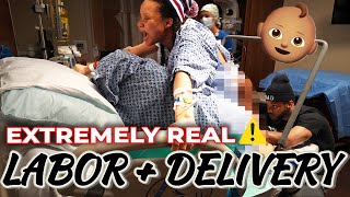 INTENSE 21 HOUR LABOR amp DELIVERY Induction  RAW amp REAL Birth Vlog BradAndLex [upl. by Perceval782]