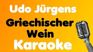 Udo Jürgens • Griechischer Wein • Karaoke [upl. by Behka]