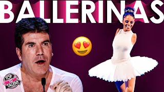 BEST BALLERINA Auditions on Got Talent [upl. by Yadahs432]